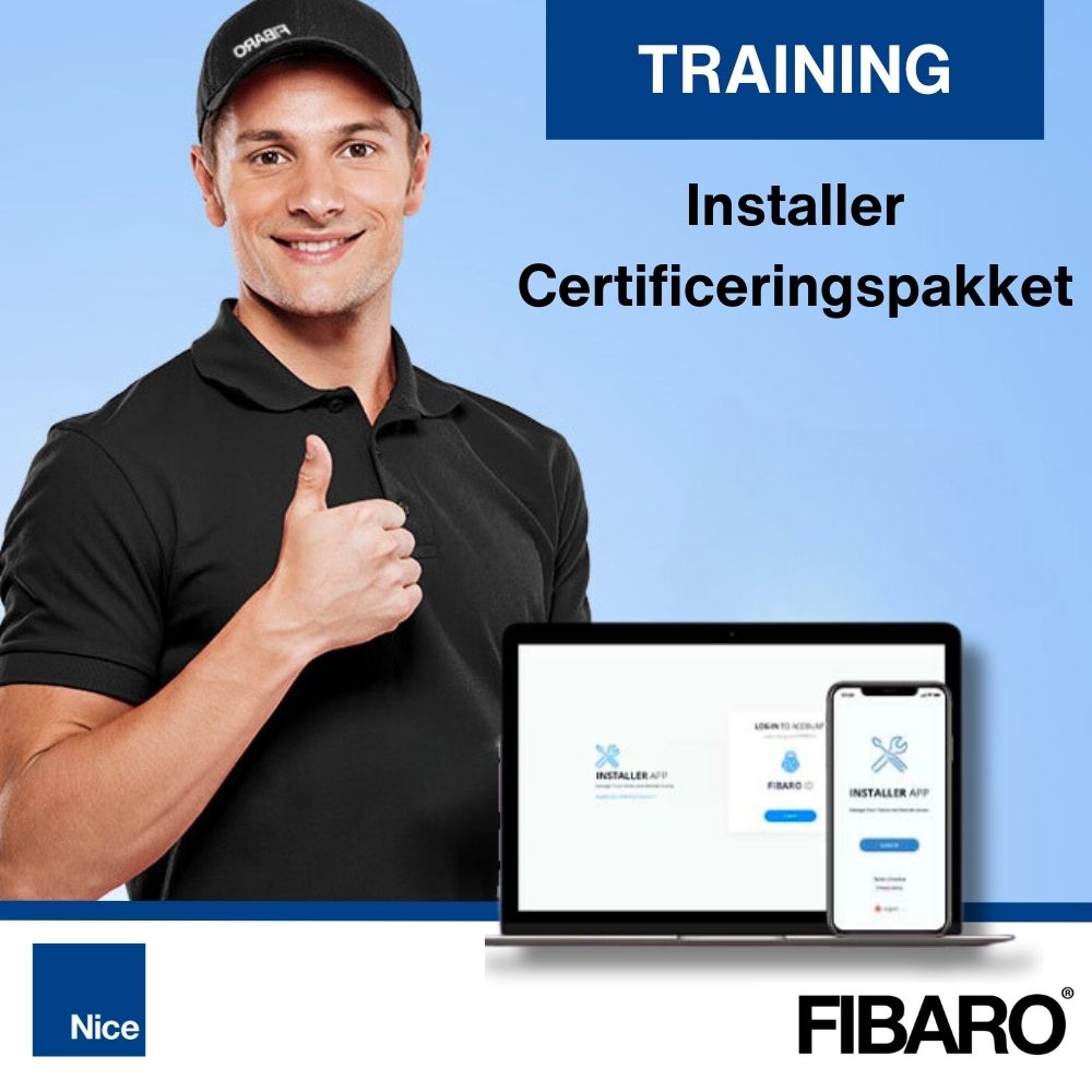 Nice-FIBARO Installer Certificeringspakket