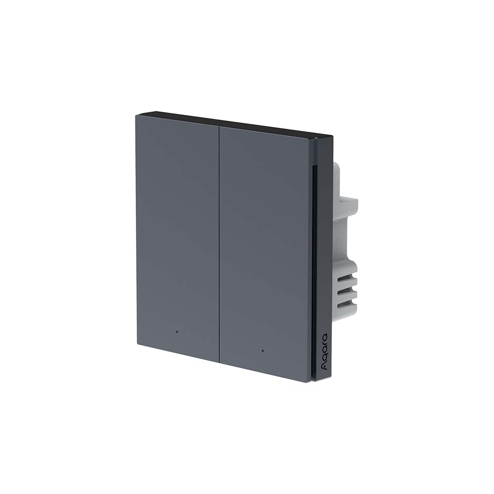 Aqara Smart Wall Switch H1  (no neutral, double rocker) Grey