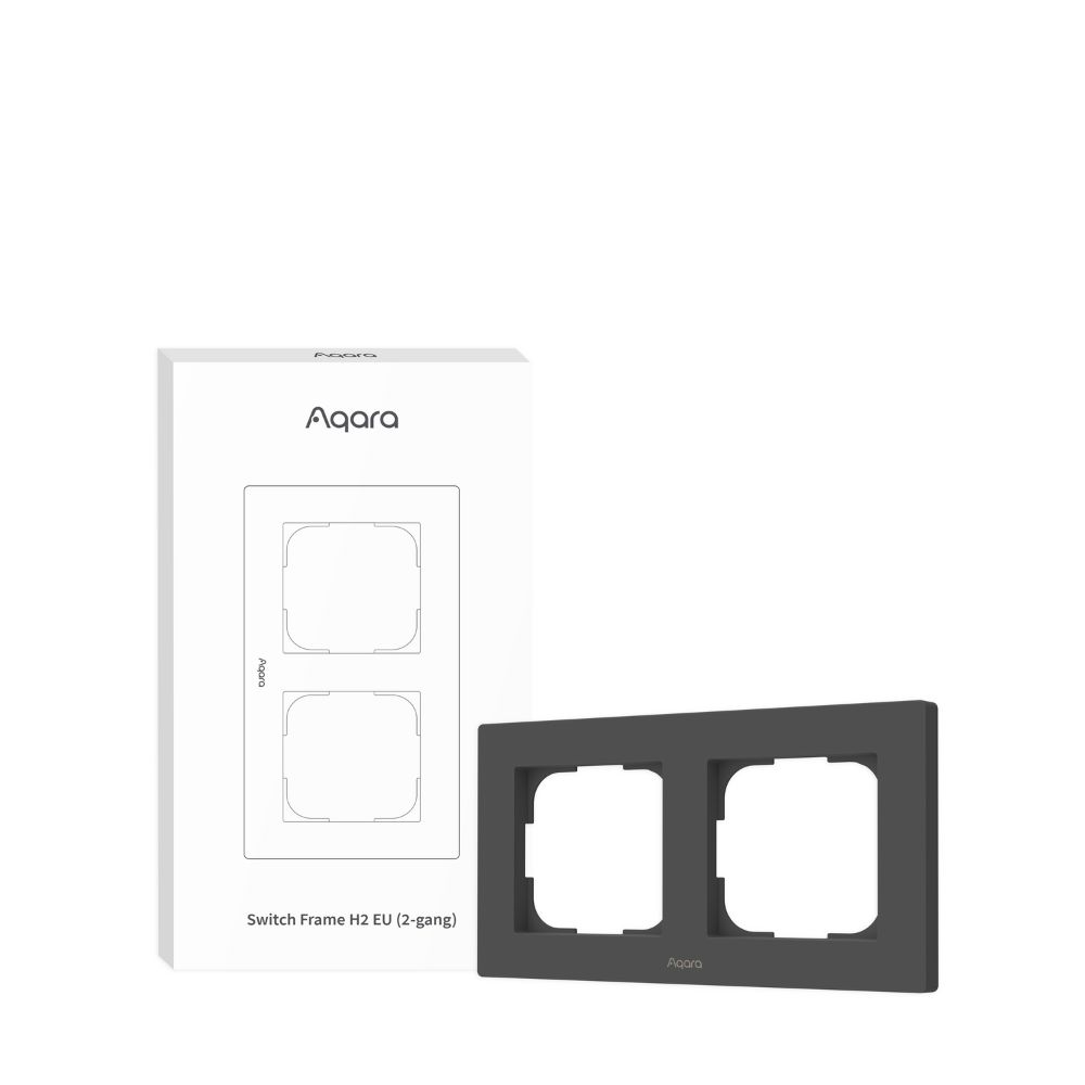 Aqara Switch Frame H2 EU 2-gang (Grey)
