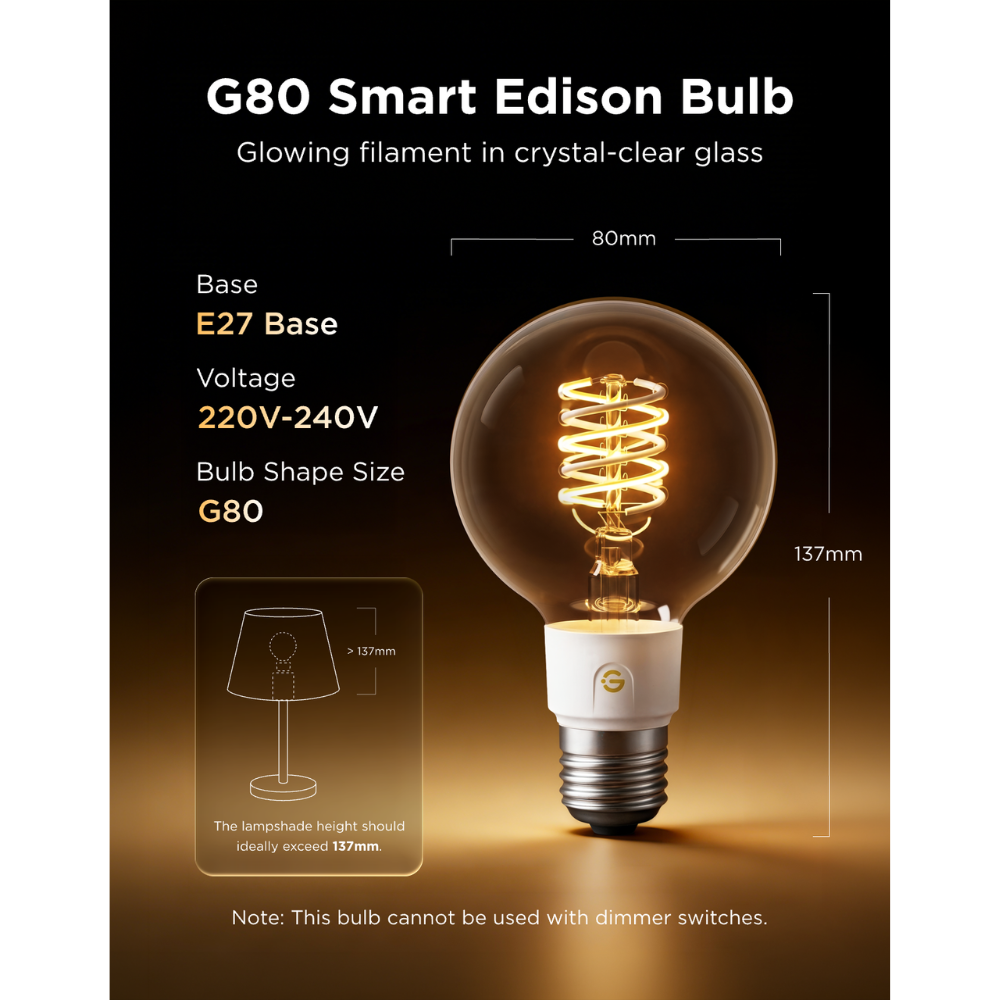 Govee Edison Bulb G80 E27 (2-pack)