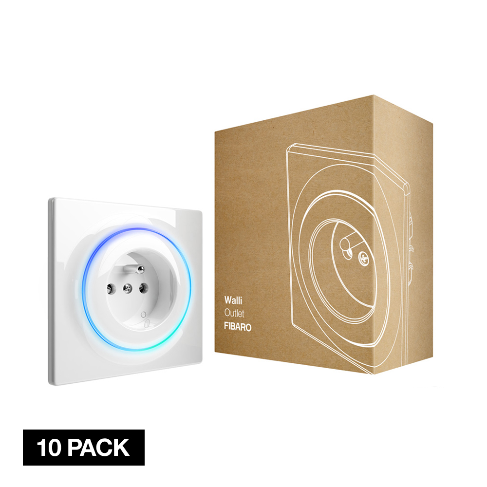 FIBARO Walli Outlet type E (10 pack) White Wit FGWOE011 10 pcs