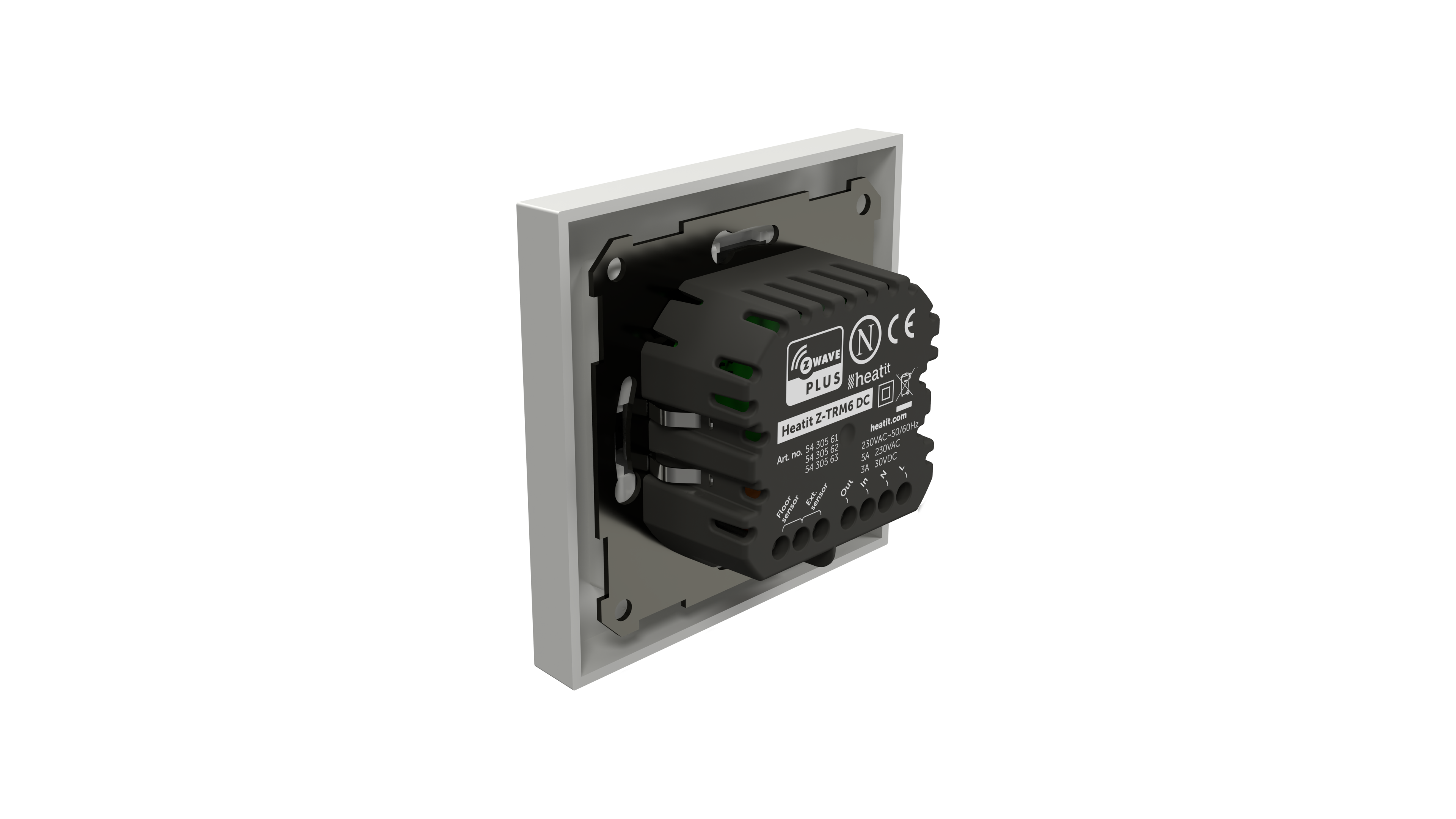 Heatit Z-TRM6 DC thermostat White RAL 9003
