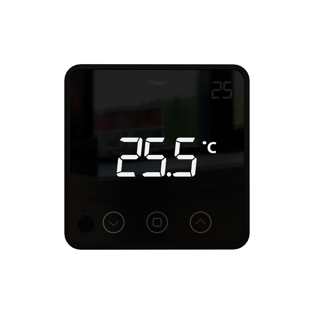 Heatit Z-Temp2 thermostat battery - black RAL 9011
