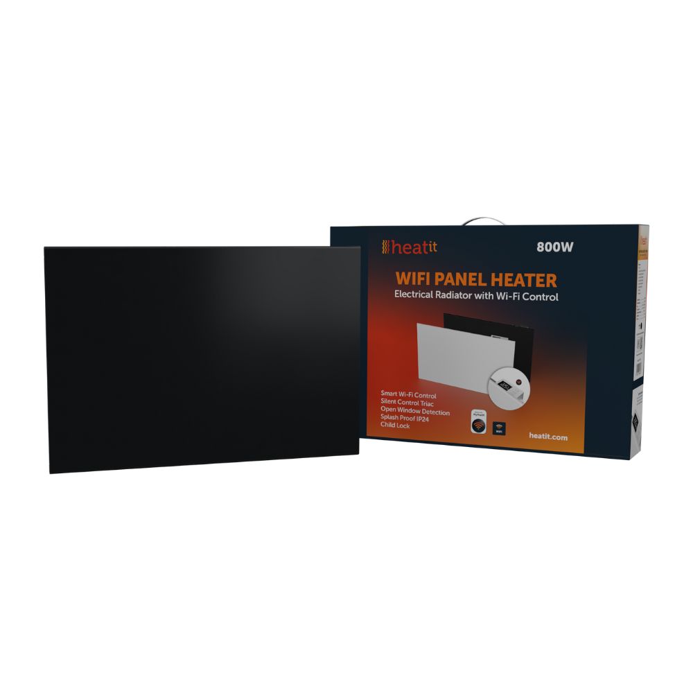 Heatit WiFi Panel Heater 800W - Black