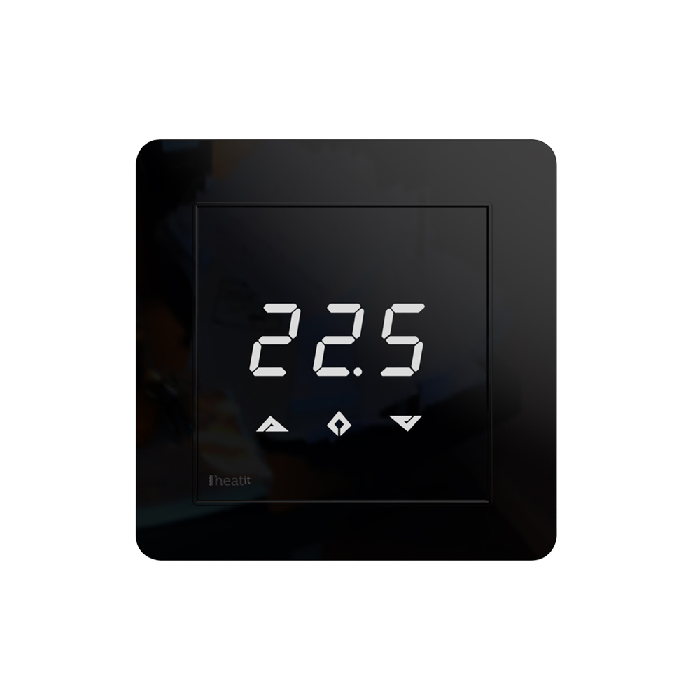 Heatit Z-TRM3 thermostat 3600W 16A - black RAL 9011