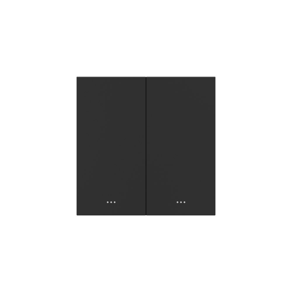 Akubela 2 Gang Key Switch - Black