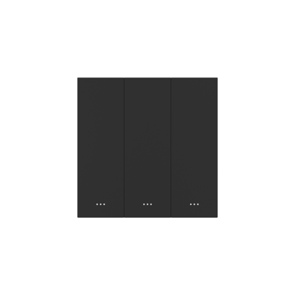 Akubela 3 Gang Key Switch - Black
