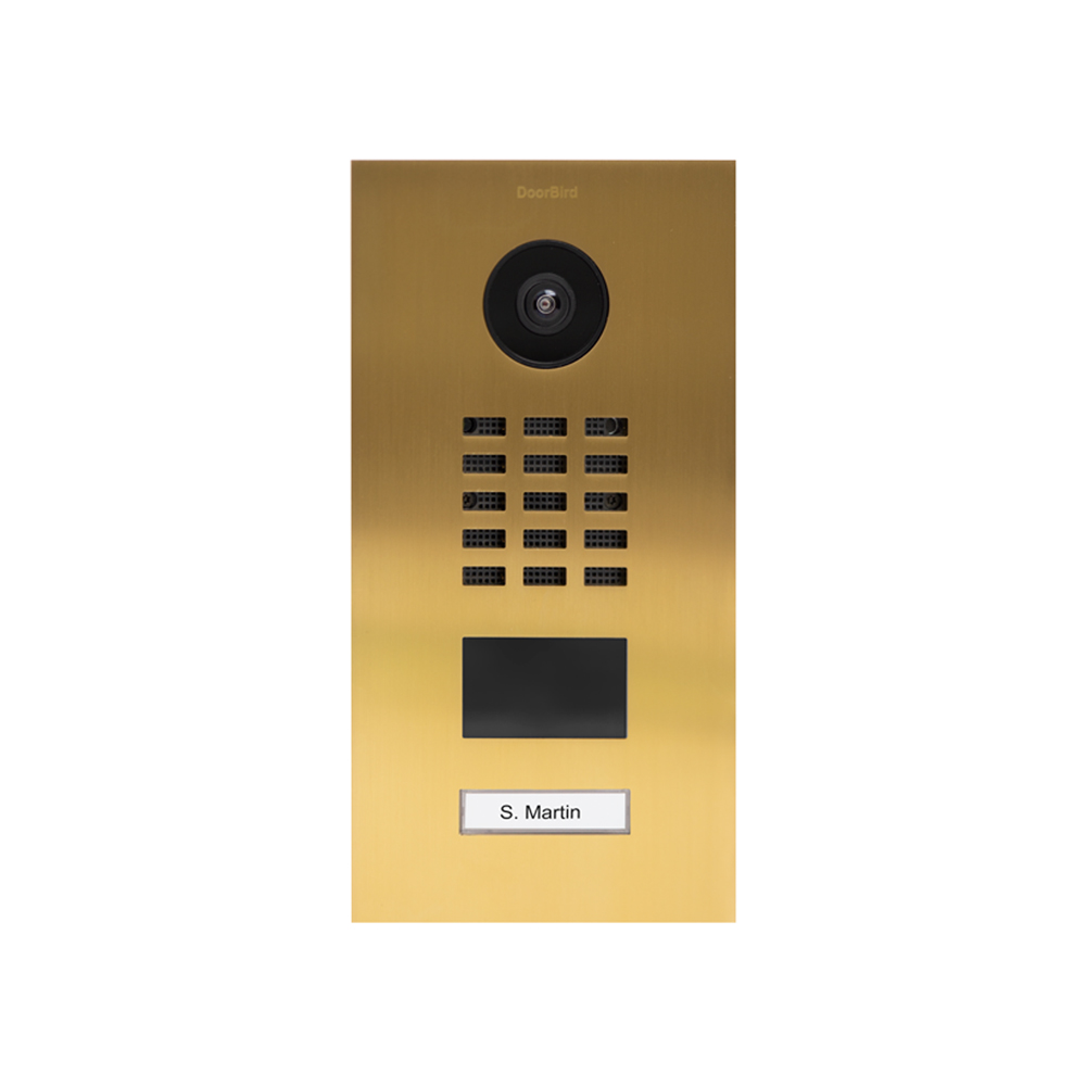 Doorbird  IP Video Door Station D2101V Gold - (flush-/surface mounting housing sold separately)