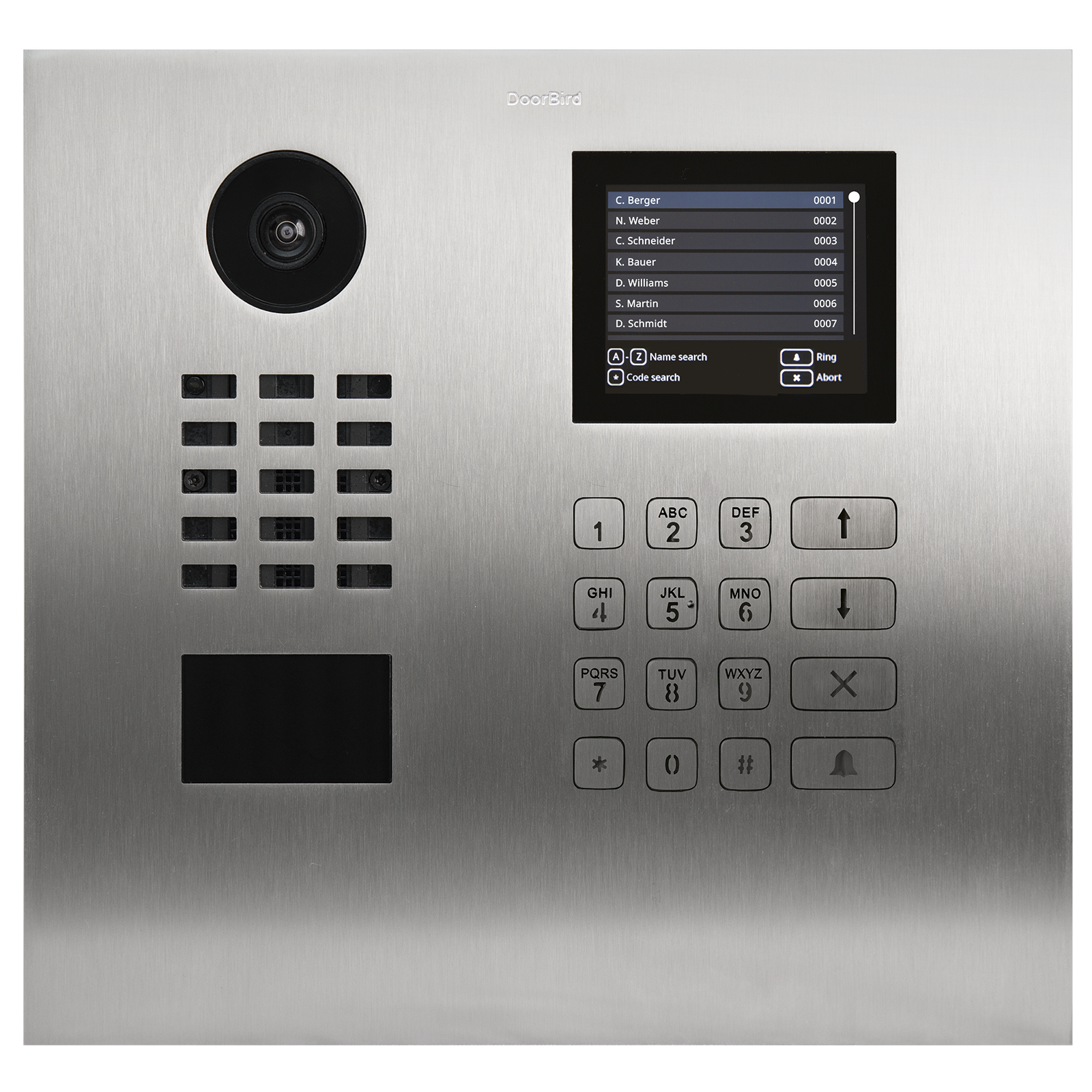 Doorbird IP Video Door Station D22DKH, stainless steel V2A, brushed