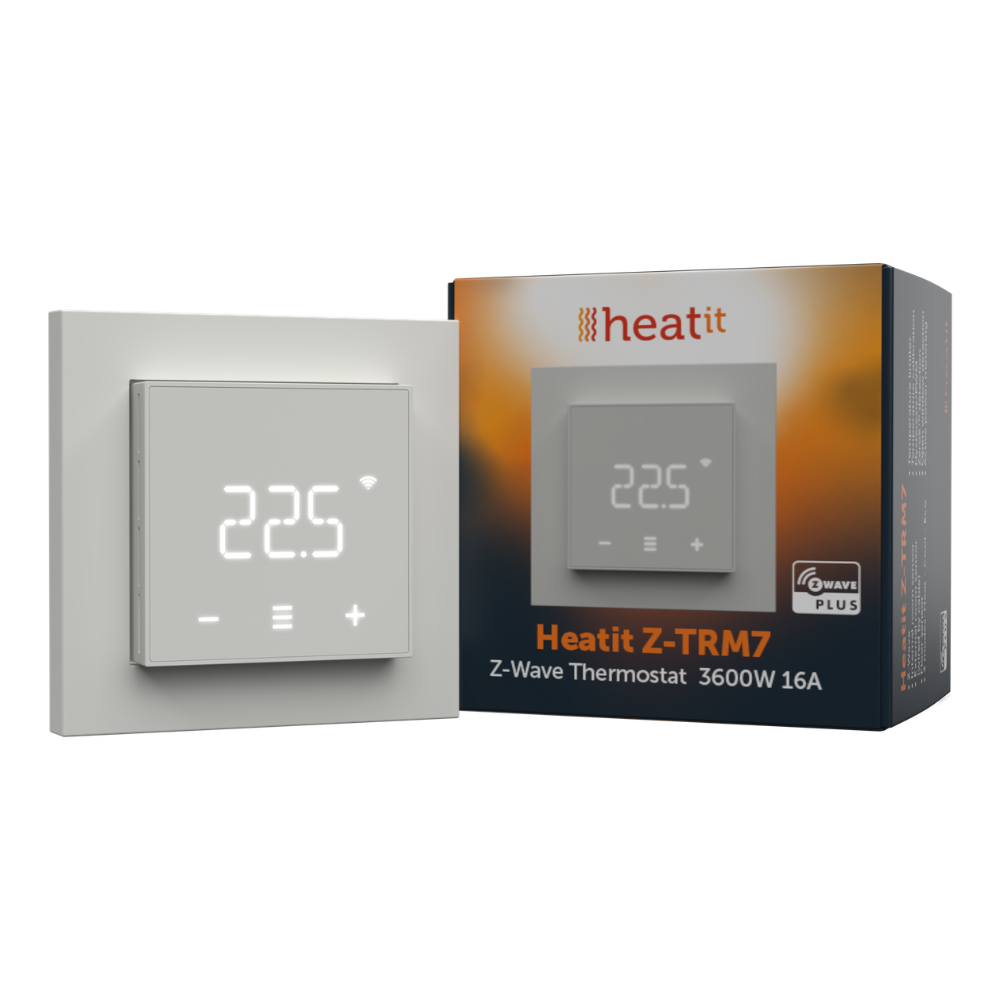 Heatit Z-TRM7 thermostat 3600W 16A - White RAL 9003