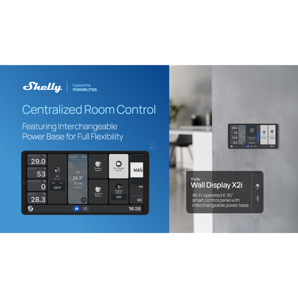 Shelly Wall Display X2i Black