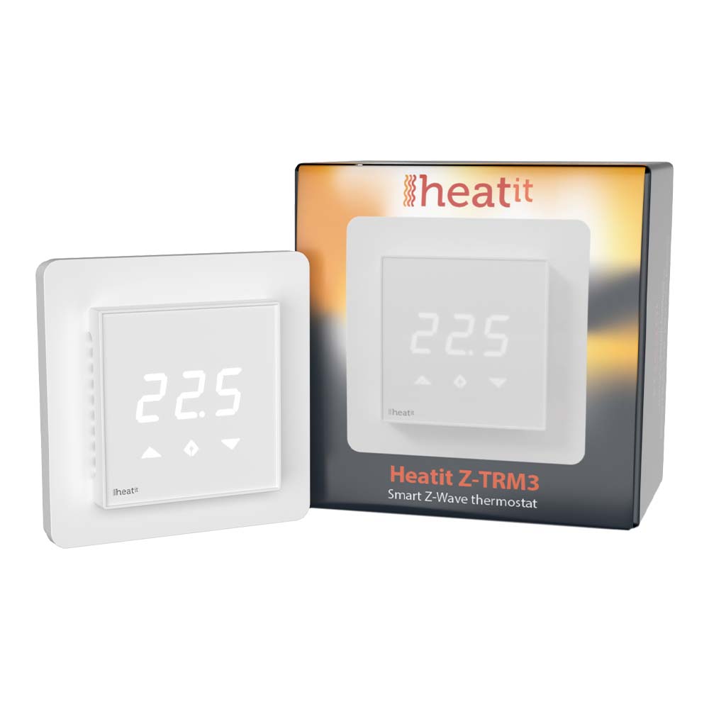 Heatit Z-TRM3 thermostat 3600W 16A - white