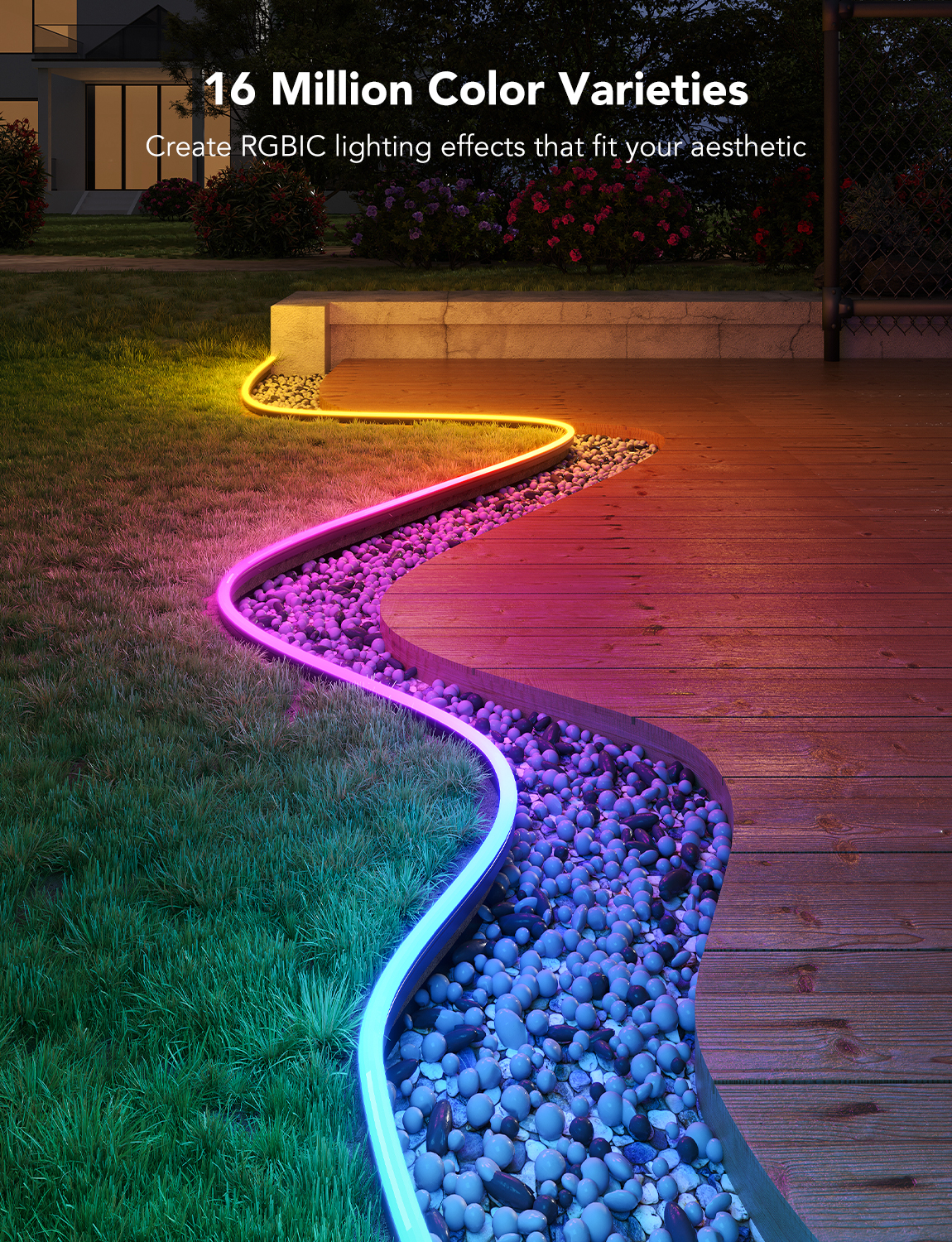 Govee RGBIC Outdoor Neon Rope Light (10m)