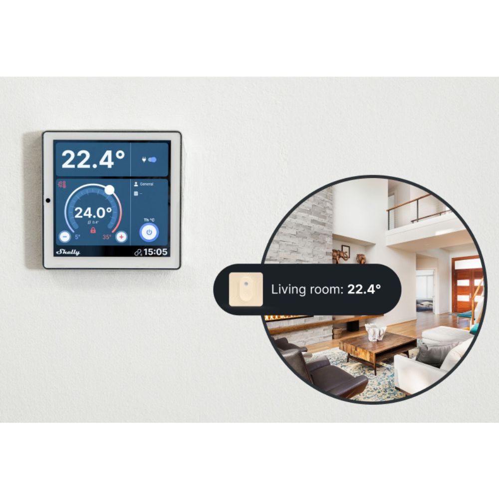 Shelly Wall Display White + Blu H&T Ivory (bundle)