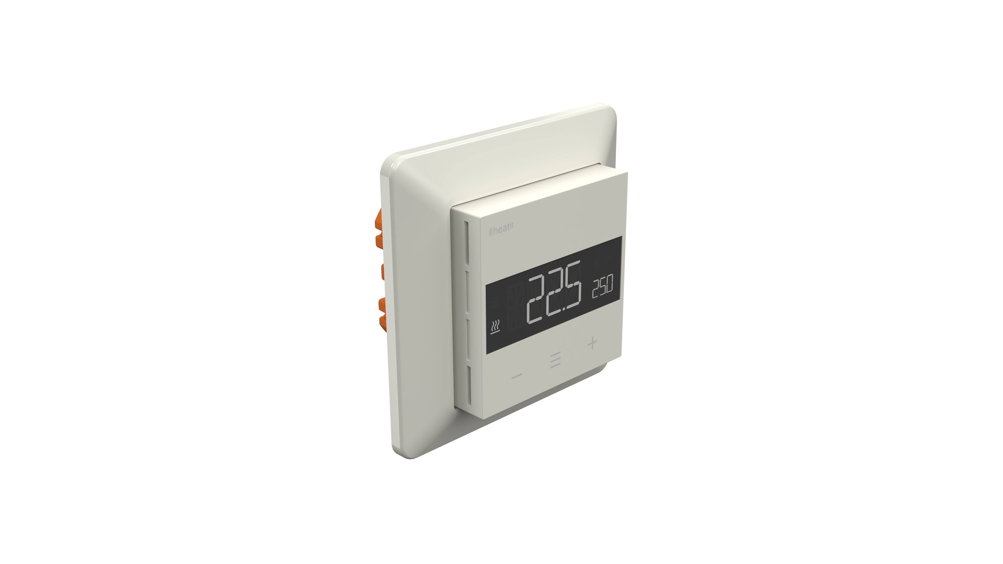 Heatit WiFi6 Thermostat - White RAL 9010 Glossy