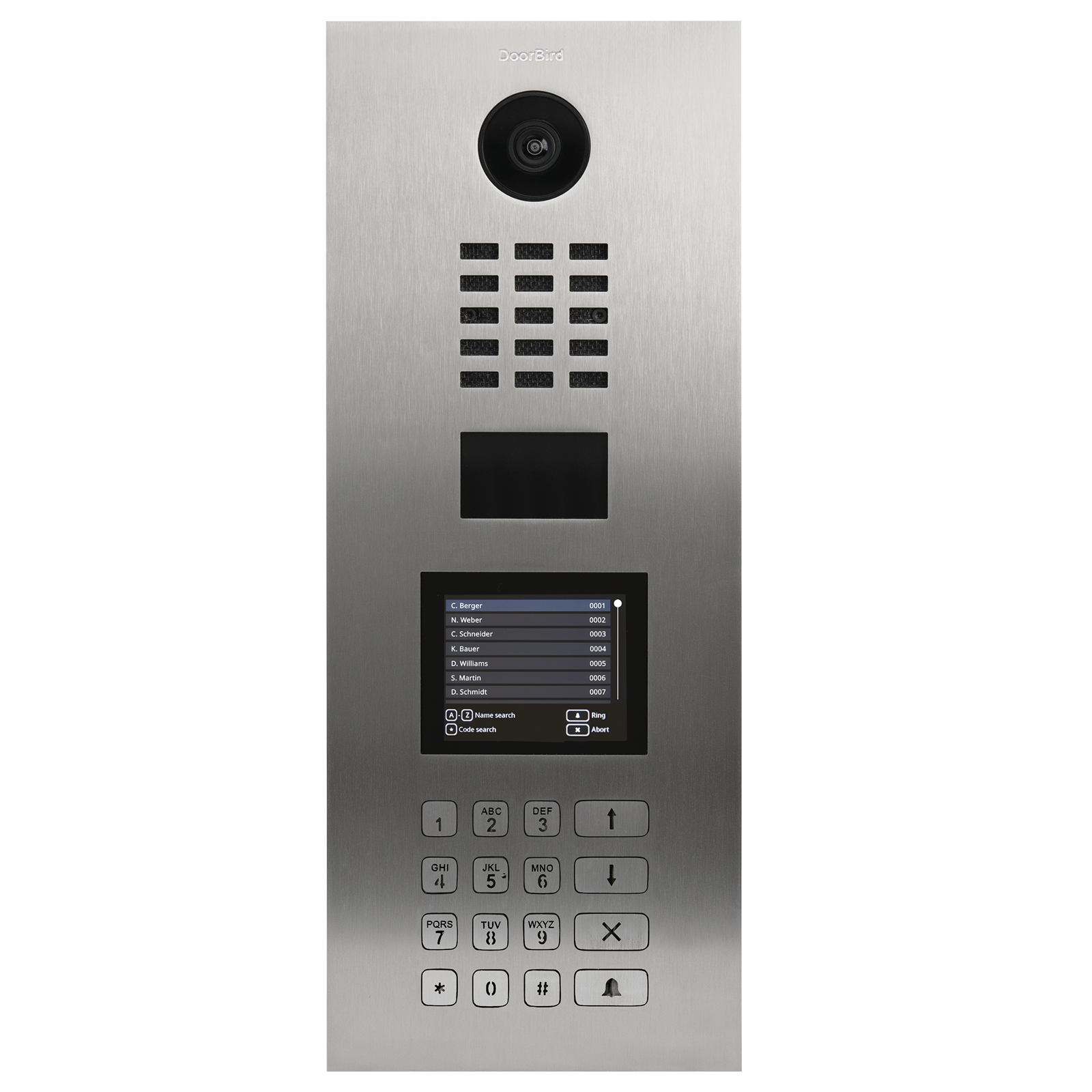Doorbird IP Video Door Station D22DKV, stainless steel V2A, brushed