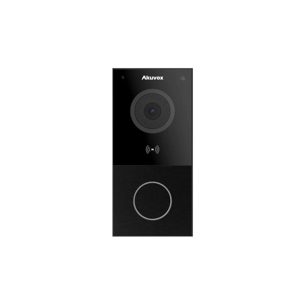 Akuvox SIP Video Door Intercom E12W On-Wall - Black