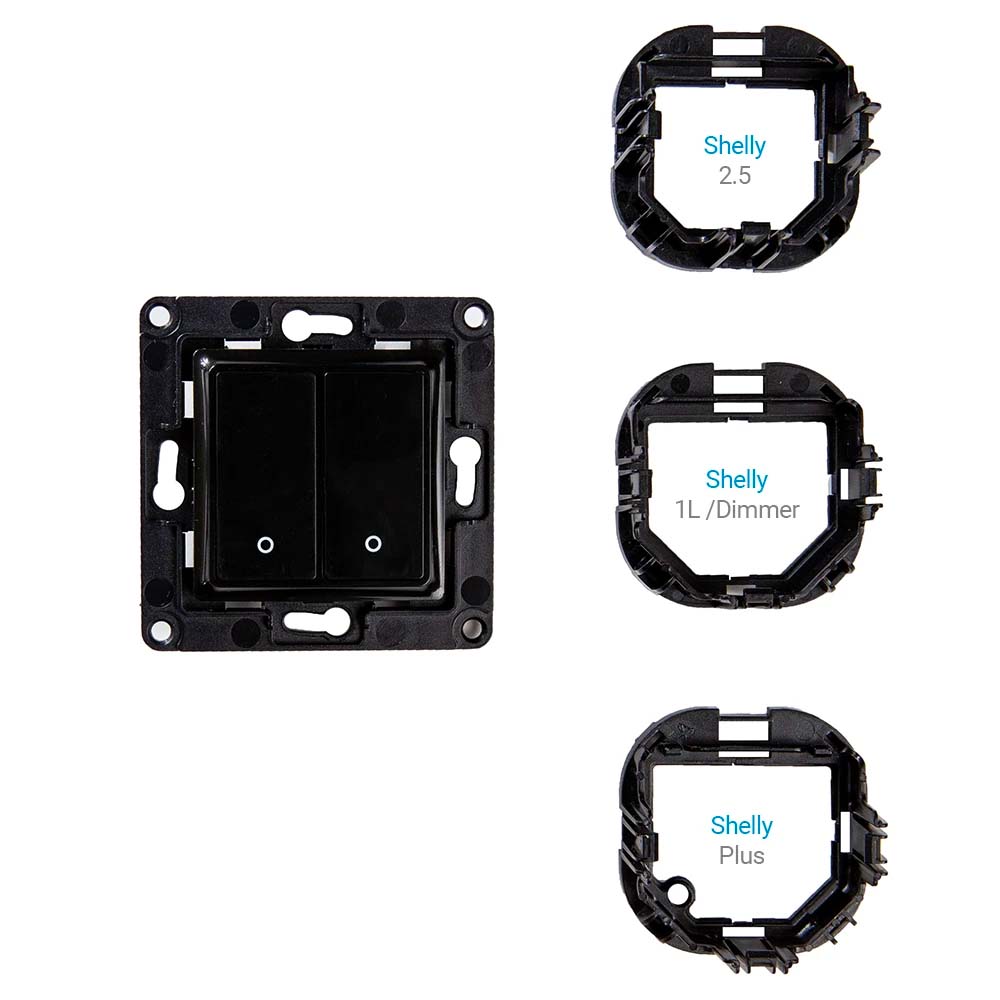 Shelly Wall Switch 2 Black 