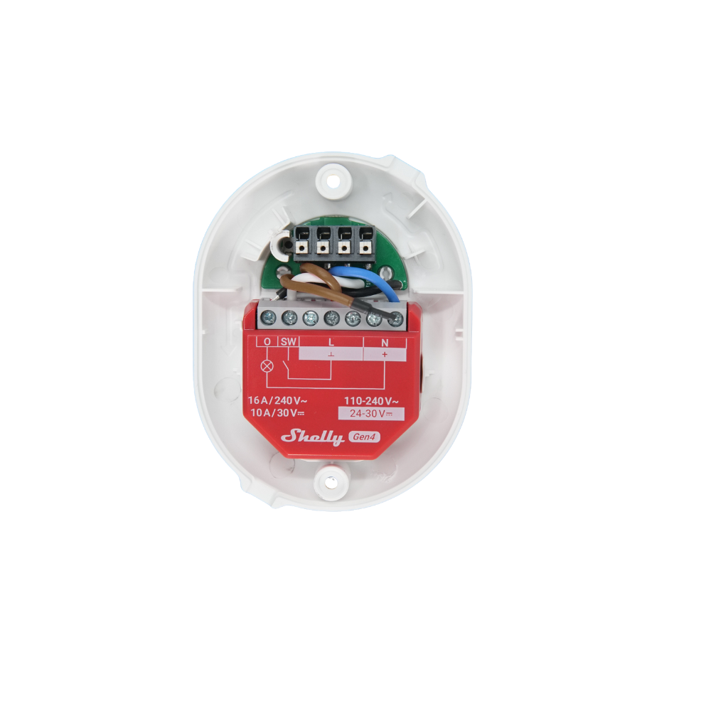 Shelly Button Add-On - white