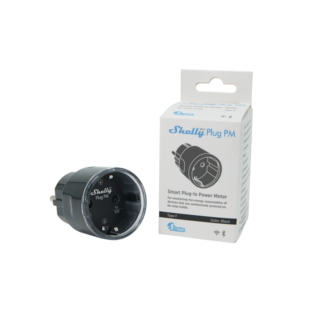 Shelly Plug PM Gen3 - black