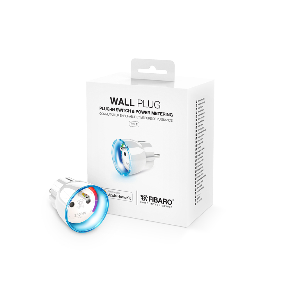 FIBARO Wall Plug Type E works with Apple HomeKit