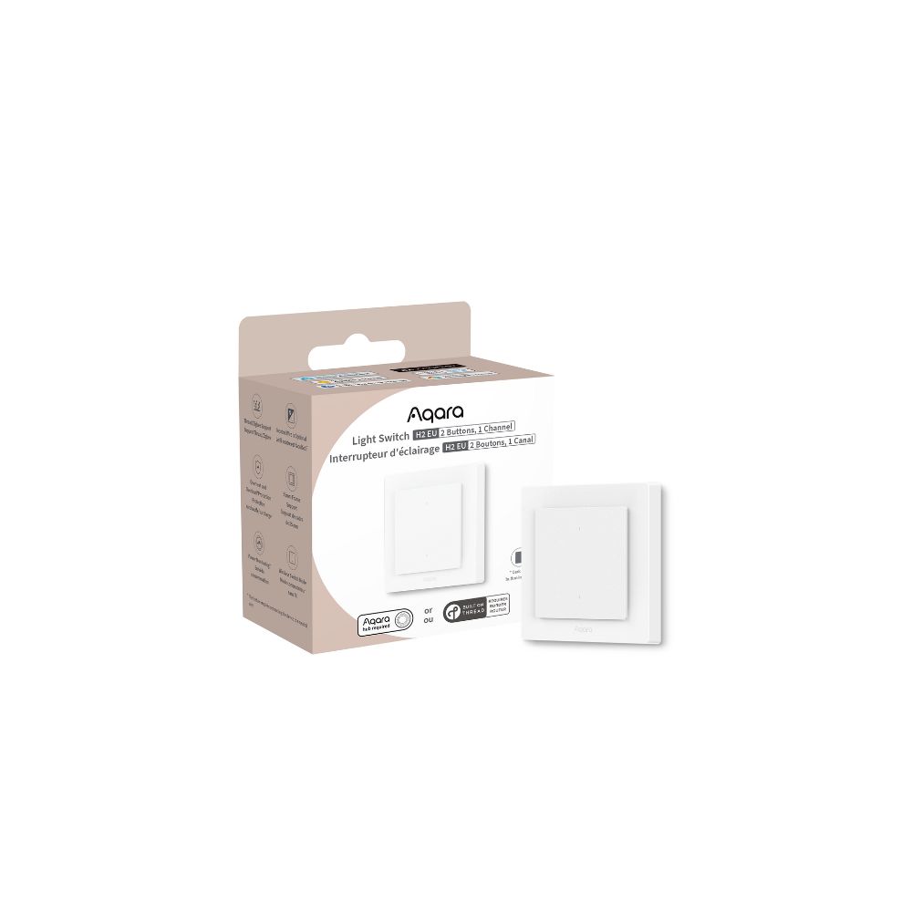 Aqara Light Switch H2 EU (2 Buttons, 1 Channel) 