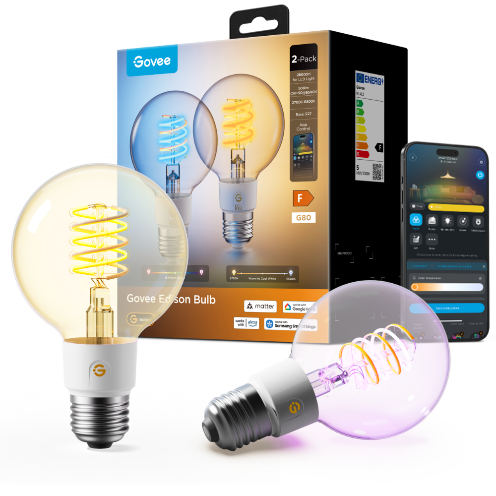 Govee Edison Bulb G80 E27 (2-pack)