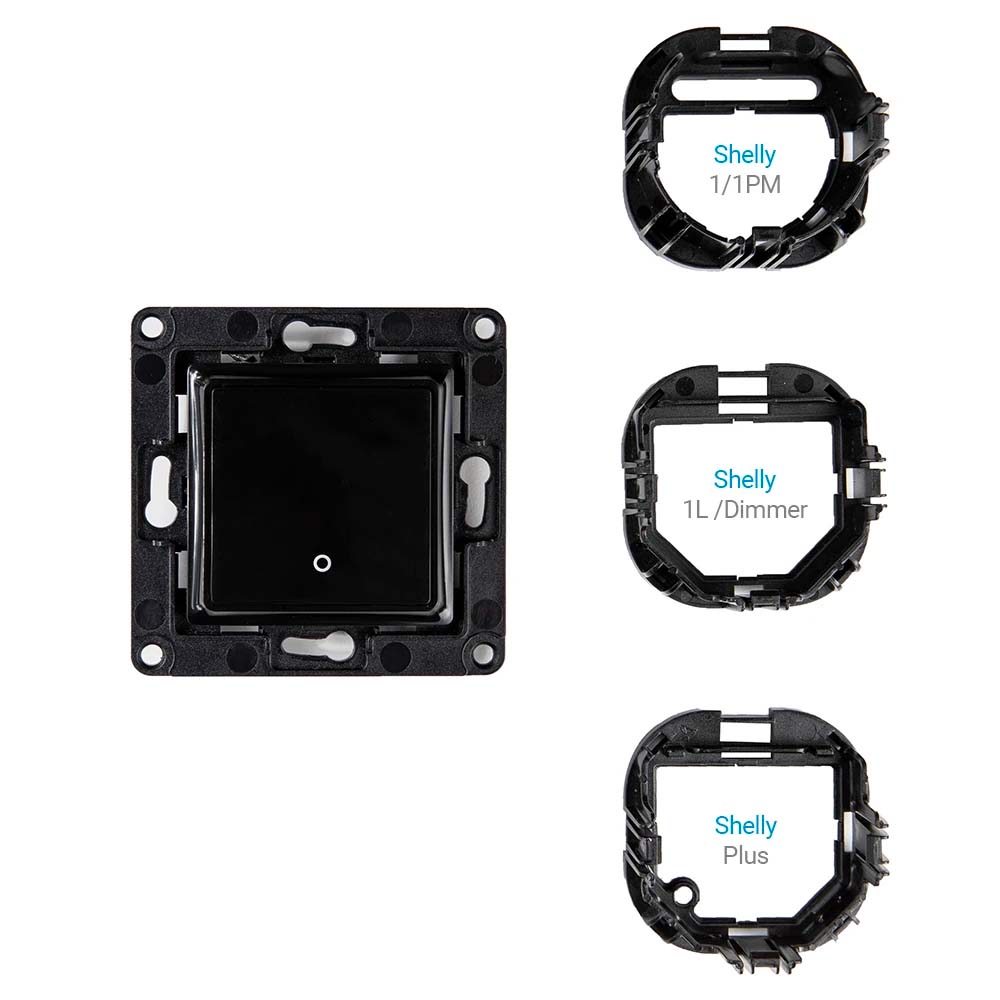 Shelly Wall Switch 1 Black 
