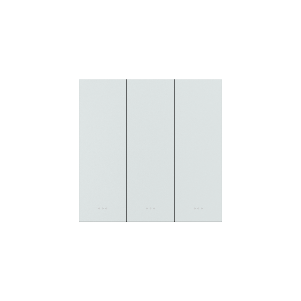 Akubela 3 Gang Key Switch - White