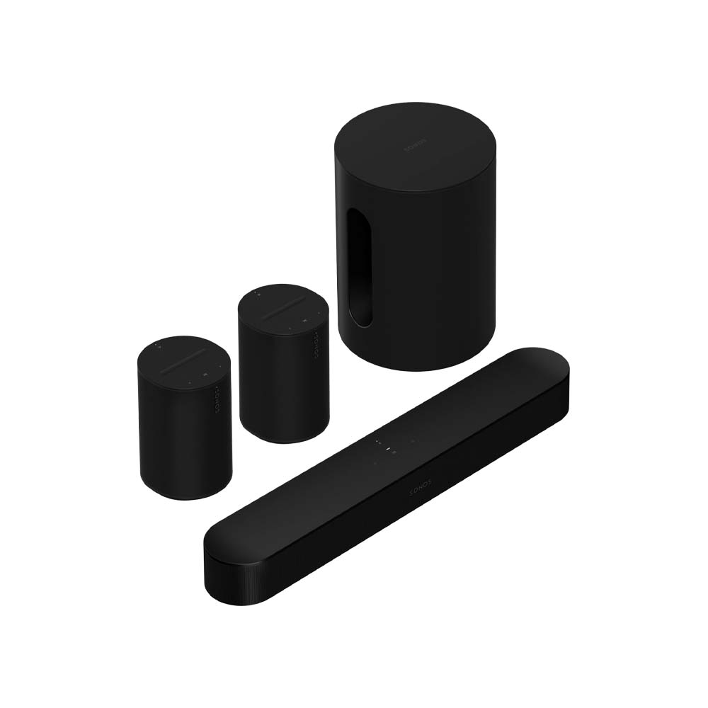Sonos Beam  & Era 100 Surround Set (Beam + Sub Mini + Era 100 Pair) Black