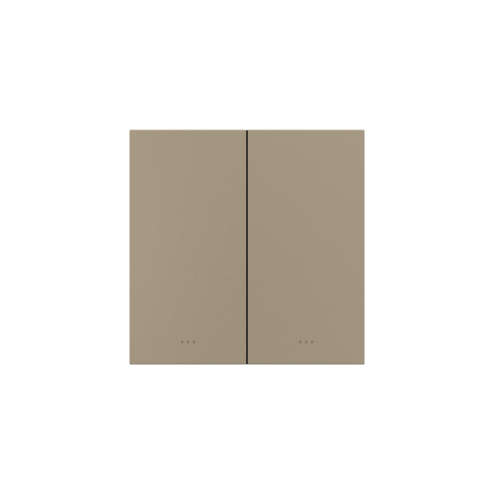 Akubela 2 Gang Key Switch - Gold