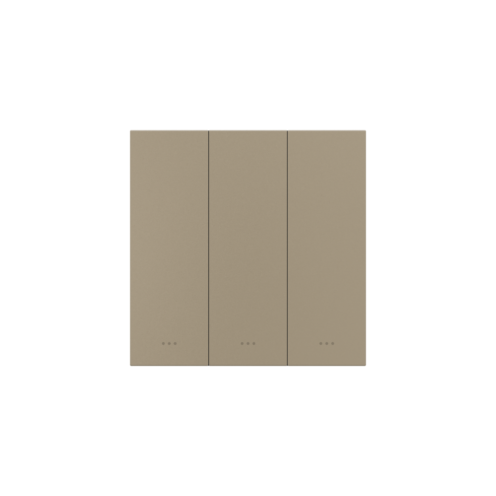 Akubela 3 Gang Key Switch - Gold