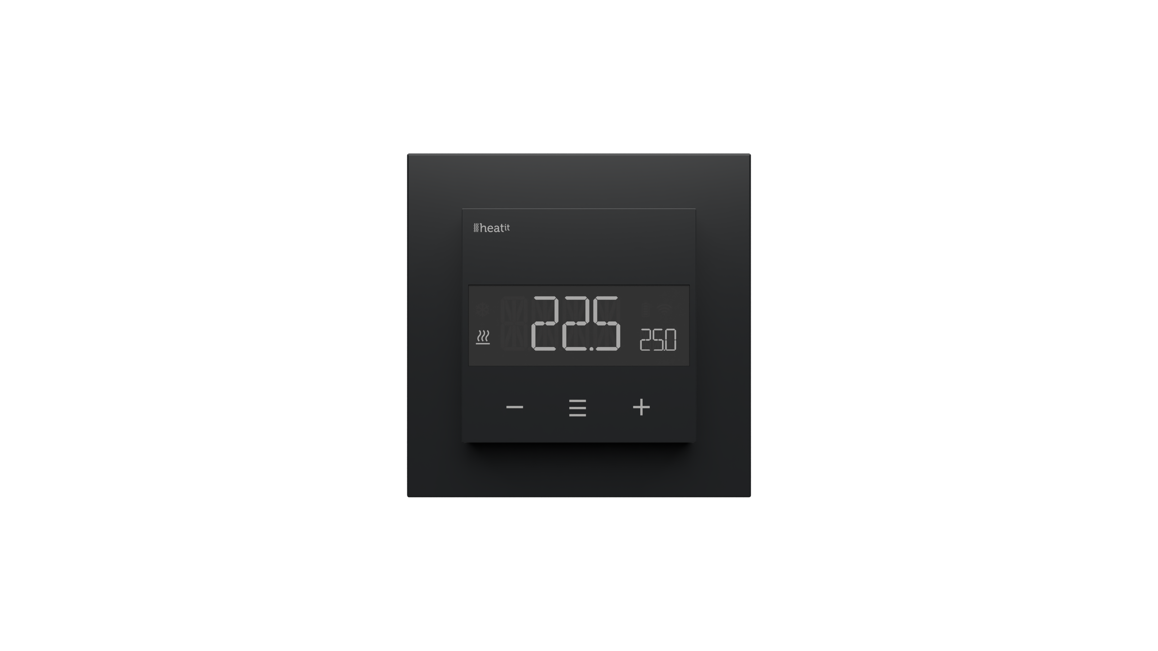 Heatit WiFi6 Thermostat - black matt