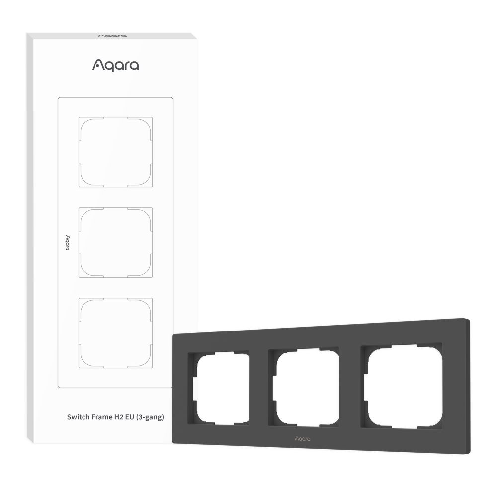 Aqara Switch Frame H2 EU 3-gang (Grey)